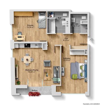 Foto - 3 Zimmer Erdgeschoßwohnung in Hamburg