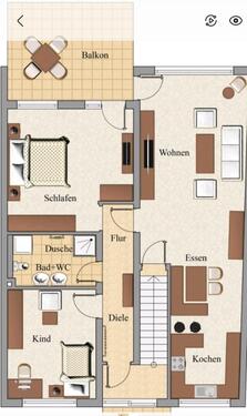 Foto - 3ZKB mit Balkon - 680,00&nbsp;EUR Kaltmiete, ca.&nbsp; 85,00&nbsp;m&sup2;