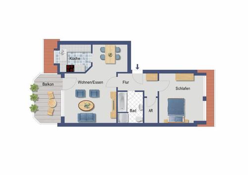 Foto - Etagenwohnung zur Miete in Euskirchen