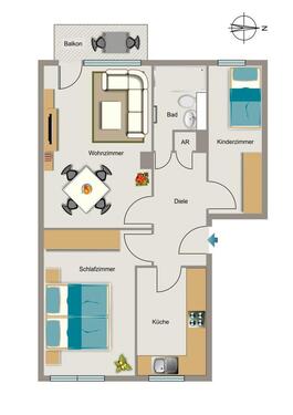 Foto - 3 Zimmer Etagenwohnung zur Miete in Gelsenkirchen