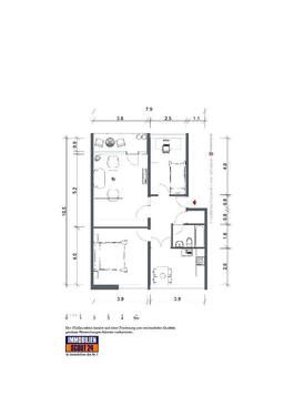 Foto - 2-Zimmer-Wohnung in Kreuztal - 309,00&nbsp;EUR Kaltmiete, ca.&nbsp; 63,00&nbsp;m&sup2;