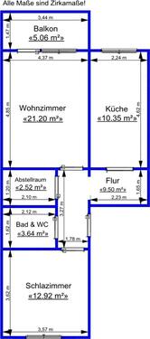 Foto - 2 Zimmer Etagenwohnung zur Miete in Gera