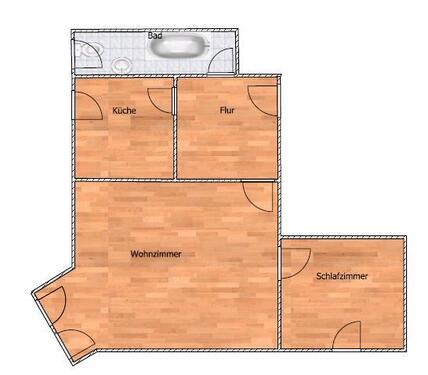 Foto - Zentrale, schön geschnittene 2 Zimmer Wohnung