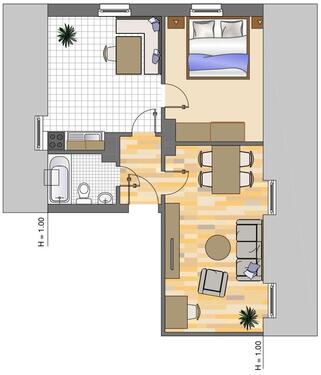 Foto - 2 Zimmer Dachgeschoßwohnung zur Miete in Dortmund