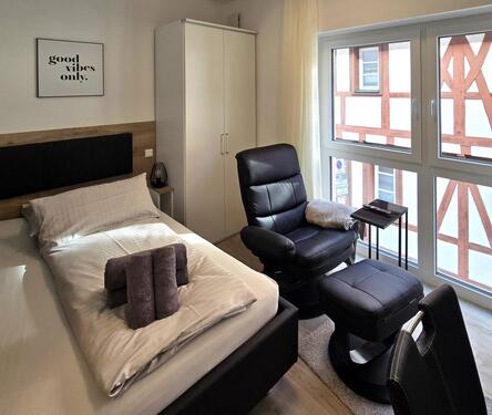 Foto - Modernes Single-Apartment, möbliert und voll ausgestattet, Innenstadt Obernburg