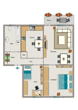 Foto - 3 Zimmer Etagenwohnung zur Miete in Bochum