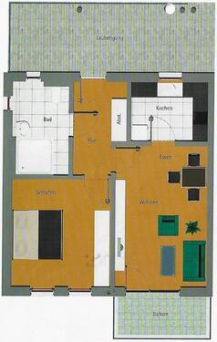 Foto - 2-Zimmer-Wohnung mit überdachtem Kfz-Stellplatz