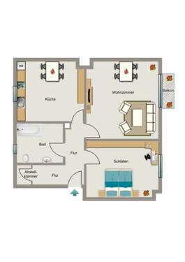 Foto - Bezugsfertige Wohnung - Einfach Möbel rein und Füße hoch!