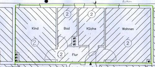 Foto - Etagenwohnung zur Miete in Dessau-Roßlau