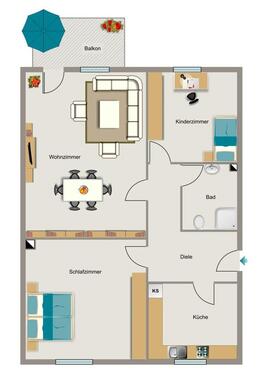 Foto - 3 Zimmer Etagenwohnung zur Miete in Essen