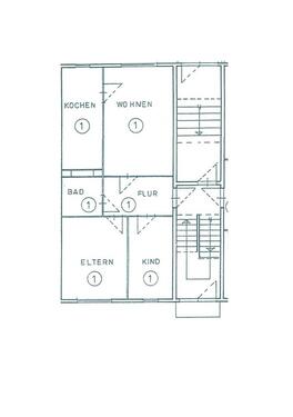 Foto - 3 Raum Wohnung im Erdgeschoß - 400,00&nbsp;EUR Kaltmiete, ca.&nbsp; 68,00&nbsp;m&sup2;