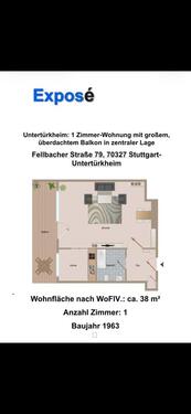 Foto - 1 Zimmer Etagenwohnung zum Kaufen in Stuttgart