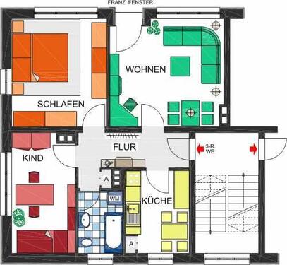 Foto - 3 Zimmer Etagenwohnung in Chemnitz