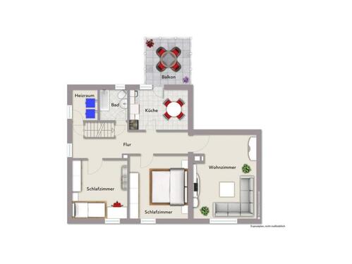 Foto - 3 Zimmer Dachgeschoßwohnung zur Miete in Bamberg