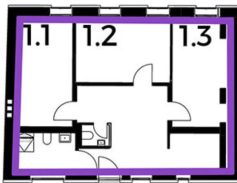 Foto - Möbliertes Zimmer in einer 3-Zimmer-Wohnung – Frankfurt (Oder)