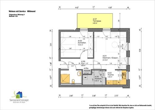 Foto - 2 Zimmer Erdgeschoßwohnung zur Miete in Oldenburg