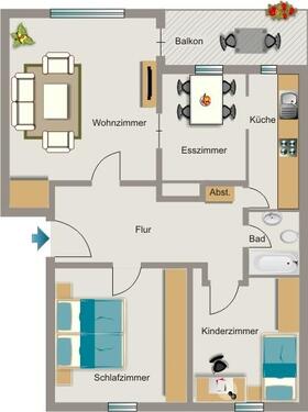 Foto - 3 Zimmer Etagenwohnung zur Miete in Bottrop