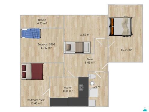 Foto - 4 Zimmer Etagenwohnung in Berlin