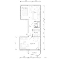 3-Raum-Wohnung mit Balkon im 5.OG, Fritz-Erbe-Straße - Eisenach