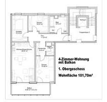 4-Zimmer-Wohnung mit Balkon - 1.050,00&nbsp;EUR Kaltmiete, ca.&nbsp; 101,70&nbsp;m&sup2; in Traunreut (PLZ: 83301) Irsing