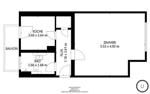 Foto - 1 Zimmer Erdgeschoßwohnung in Bad Harzburg