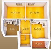 Helle 2-Zi-Wohnung mit Loggia in schöner Lage von Neuhof