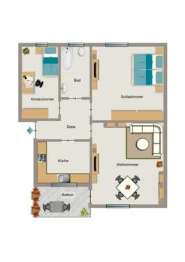 Foto - 3 Zimmer Etagenwohnung zur Miete in Oberhausen