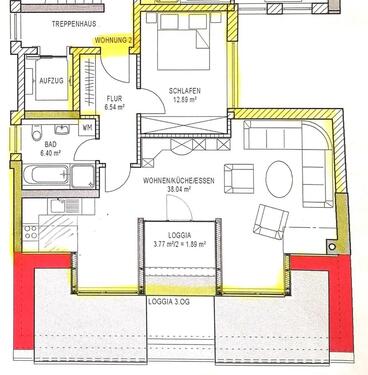 Foto - 2-Zimmerwohnung in absoluter TOP-LAGE Würzbug City provisionsfrei