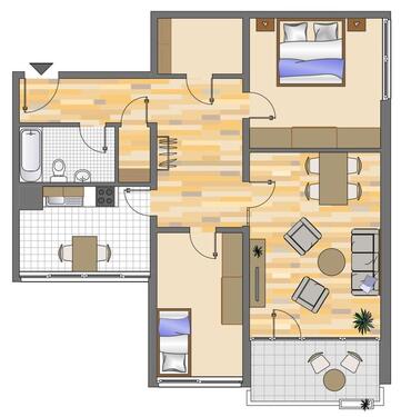 Foto - 3-Zimmer-Wohnung in Gelsenkirchen Buer mit Balkon!