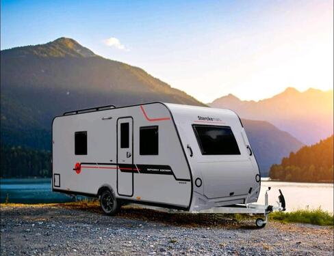 Foto - Wohnwagen Wohnmobil Stellplatz Winter