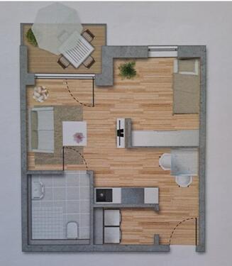 Foto - 1-Zimmer Senioren- Wohnung - 505,00 EUR Kaltmiete,