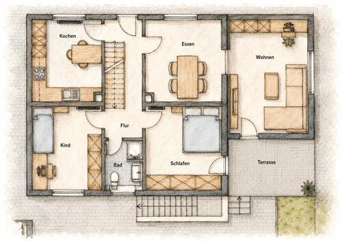 Foto - 5 Zimmer Einfamilienhaus in Heilsbronn