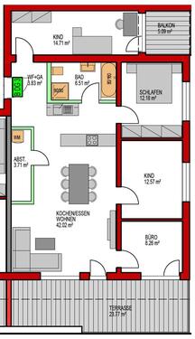 Foto - Penthouse-Wohnung für Kapitalanleger-5,5-Zi-EBK-Alpenblick