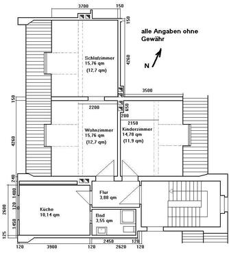 Foto - Etagenwohnung zur Miete in Braunsbedra
