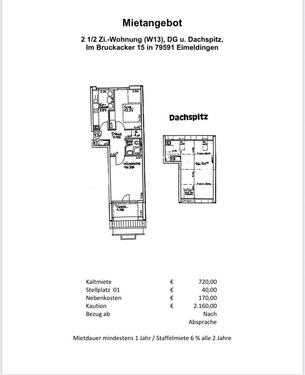 Foto - 2,5 Zimmer Wohnung in 79591 Eimeldingen