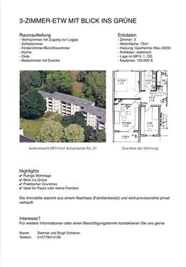 Foto - 3 Zimmer Etagenwohnung zum Kaufen in Gladbeck