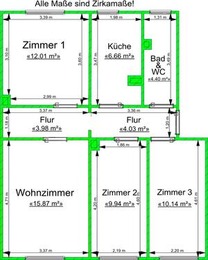 Foto - Etagenwohnung zur Miete in Gera