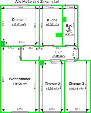 Foto - Etagenwohnung zur Miete in Gera