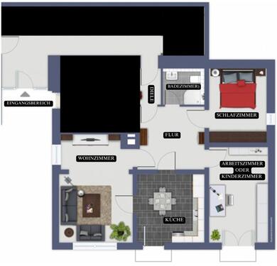 Foto - Etagenwohnung zur Miete in Muldenhammer