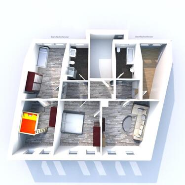 Foto - Stilvolle 4-Zimmer-Dachgeschossw. mit zwei Bädern und Stellplatz