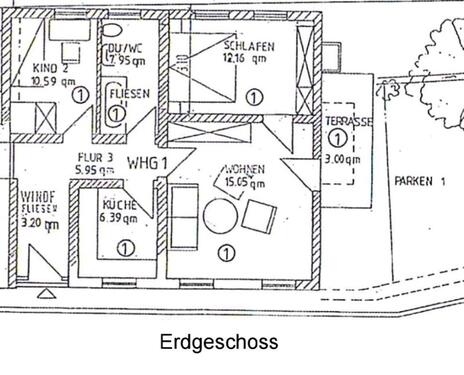Foto - 3 Zimmer Erdgeschoßwohnung zur Miete in Ettringen