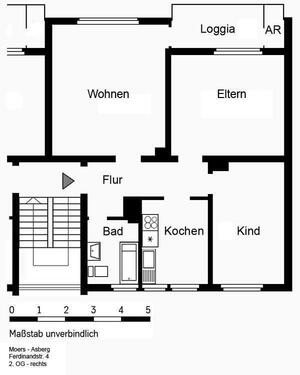 Foto - 3 Zimmer Etagenwohnung zur Miete in Moers
