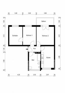 Foto - 3 Zimmer Etagenwohnung in Magdeburg