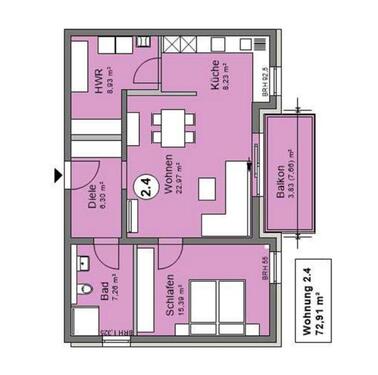 Foto - 2 Zimmer Etagenwohnung zur Miete in Wadern