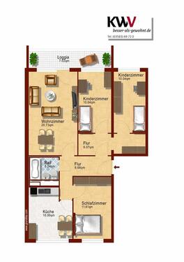 Foto - 4 Zimmer Etagenwohnung zur Miete in Olbersdorf