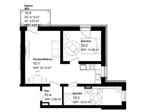 Foto - Etagenwohnung zur Miete in Sangerhausen