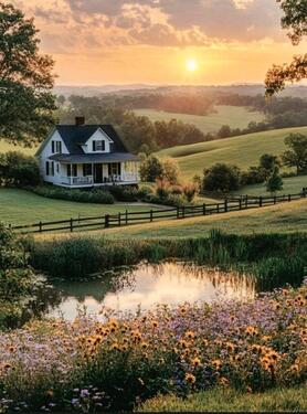 Foto - Freistehendes Einfamilienhaus in der Natur mit großem Garten