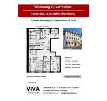 3 Zimmer-Wohnung im 1.OG, ca. 74 m² in Kirchberg, Torstraße zu vermieten