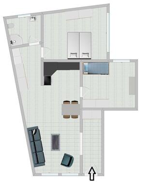Foto - Erdgeschoßwohnung 3 Zimmer 75qm Erstbezug nach Sanierung