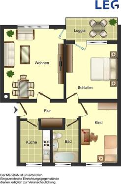 Foto - 3 Zimmer Etagenwohnung zur Miete in Neunkirchen